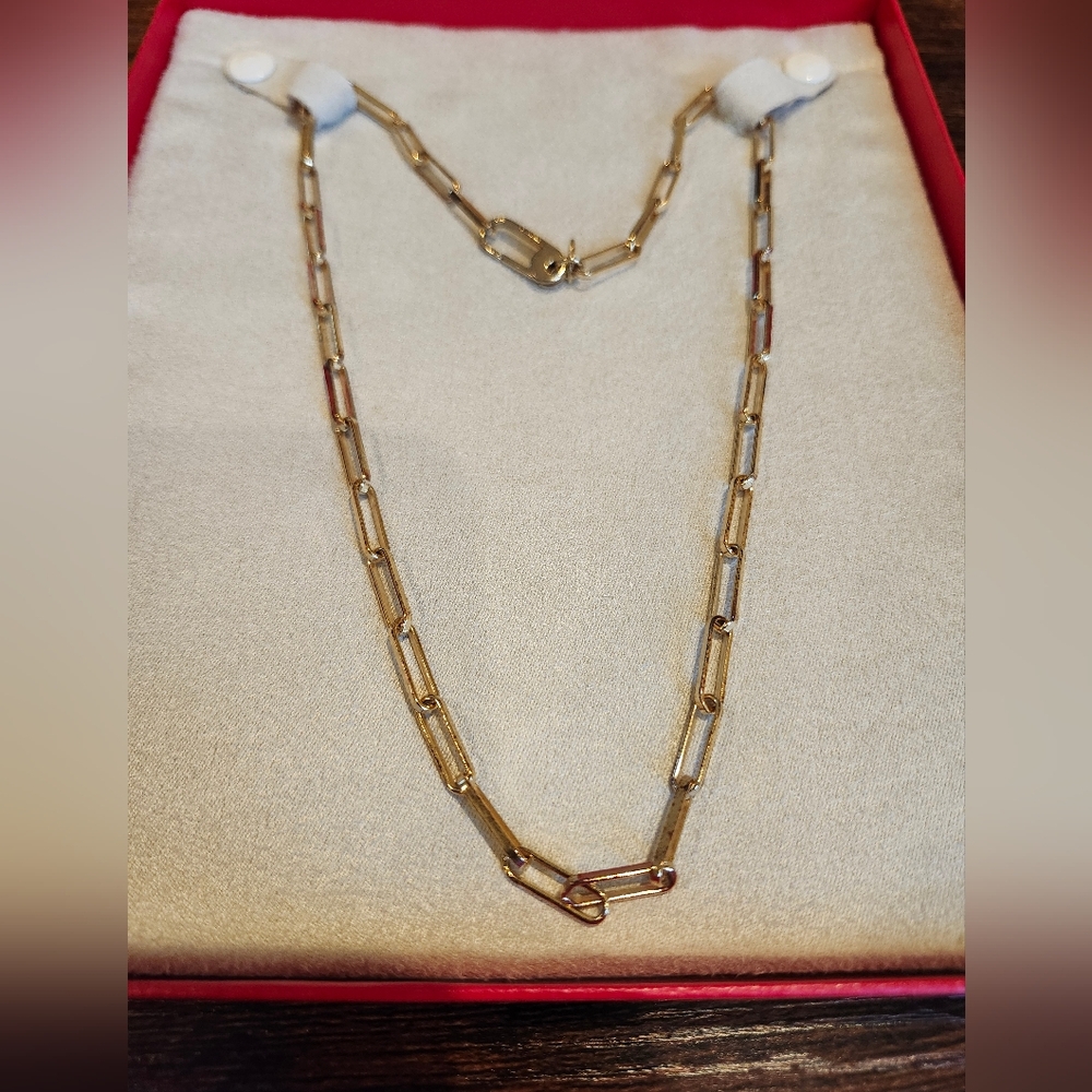 Lee Michael's Sterling silver yellow gold plated necklace